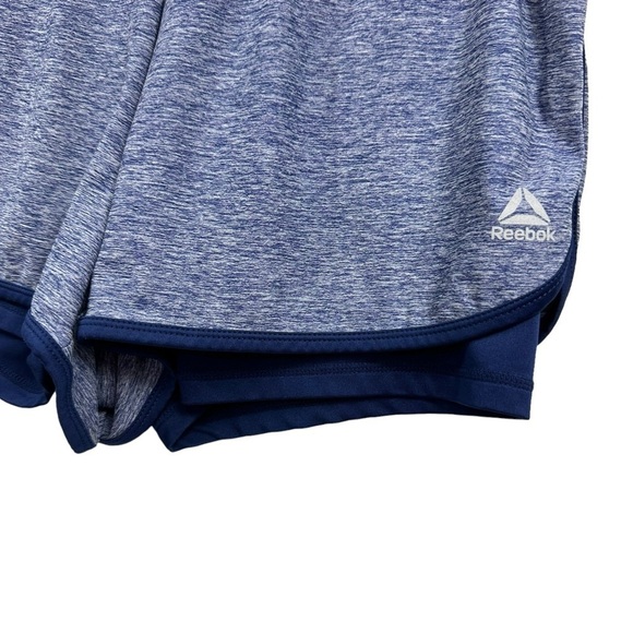 Reebok Running Two-In-One Shorts Navy, Large - Picture 2 of 9